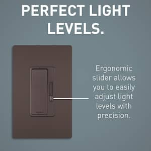 Radiant  700W Rocker Dimmer for Incandescent/Halogen Bulbs, 3-Way/1-Pole, Dark Bronze