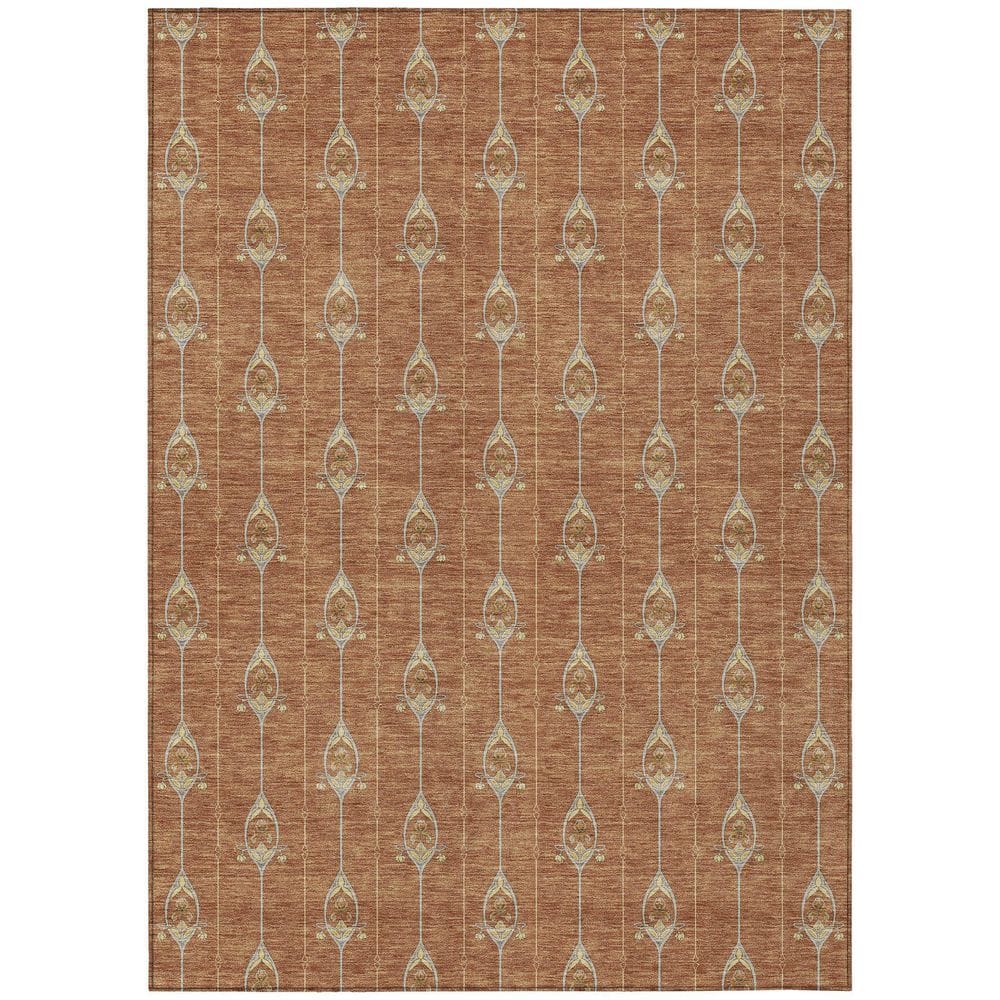 Chantille Machine Washable Indoor/Outdoor Abstract ACN2691 Rust 9 ft. x 12 ft. Area Rug price history on PriceWatchPro