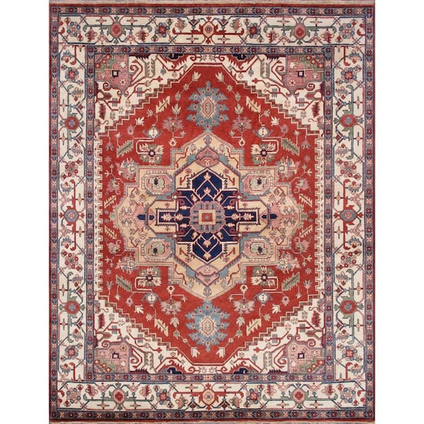 Pasargad Home Serapi Rust 8 ft. x 10 ft. Oriental Wool Area Rug