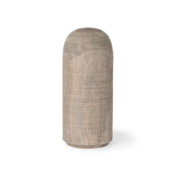 Mercana Knox Medium Gray-Wash Wood Decorative Object