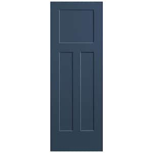 28 in. x 80 in. 3-Panel Winslow Single Bore Hollow Core Night Tide Molded Composite Interior Door Slab