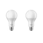 Basic Frosted Non-Dimmable A21 Light Bulb - EyeComfort Technology - 2610  Lumen - Soft White (2700K) - 29W=150W - E26 Base - Indoor - 4-Pack