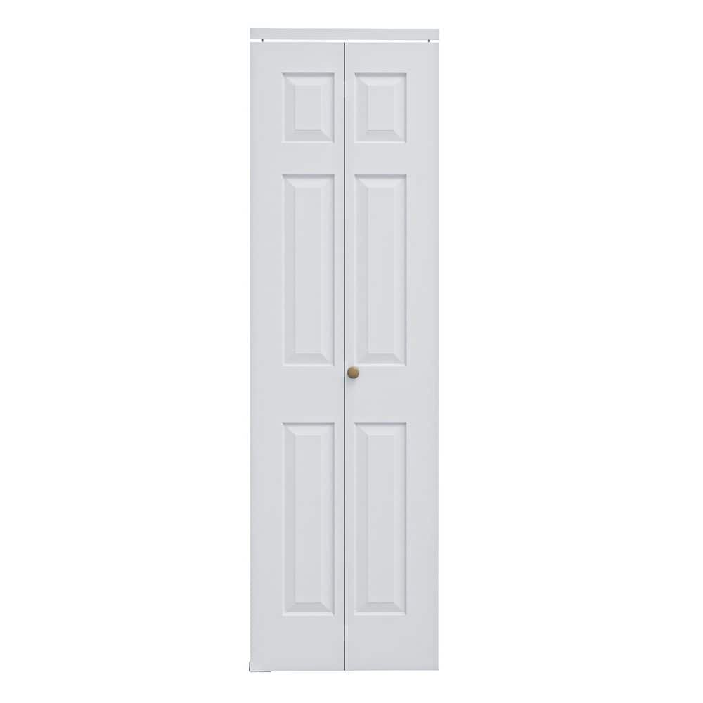 EH PUERTA 20 in. x 80 in. 6 Panel Hollow Core MDF White Primed