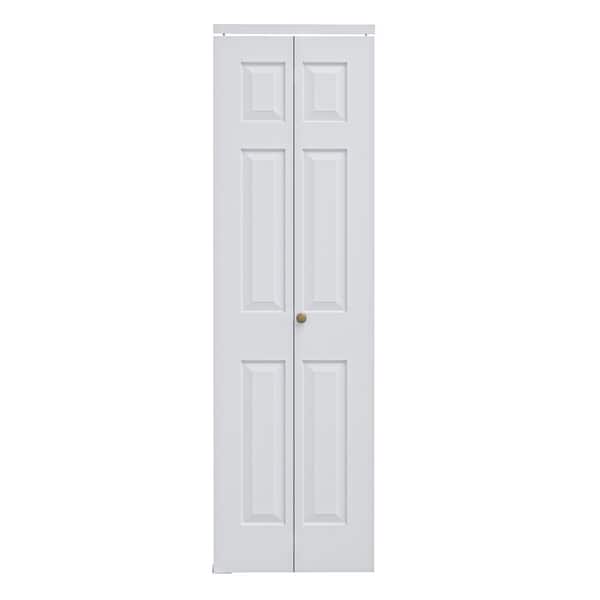EH PUERTA 20 in. x 80 in. 6 Panel Hollow Core MDF White Primed