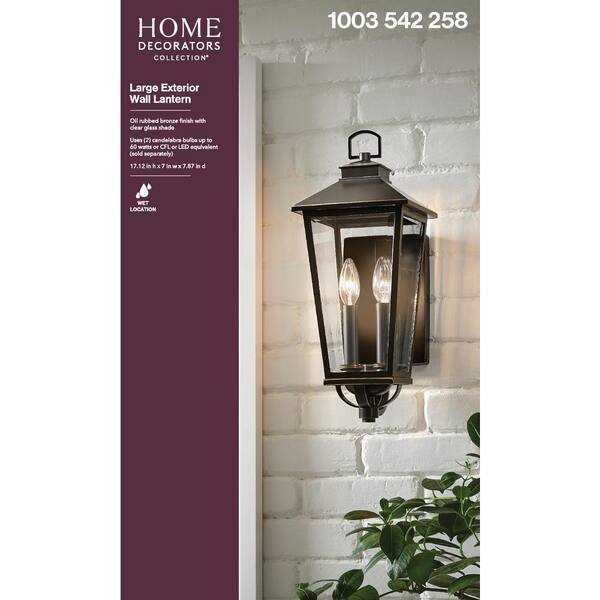 Home Decorators Collection Williamsburg, Outdoor Porch Light Fixtures Home Depot