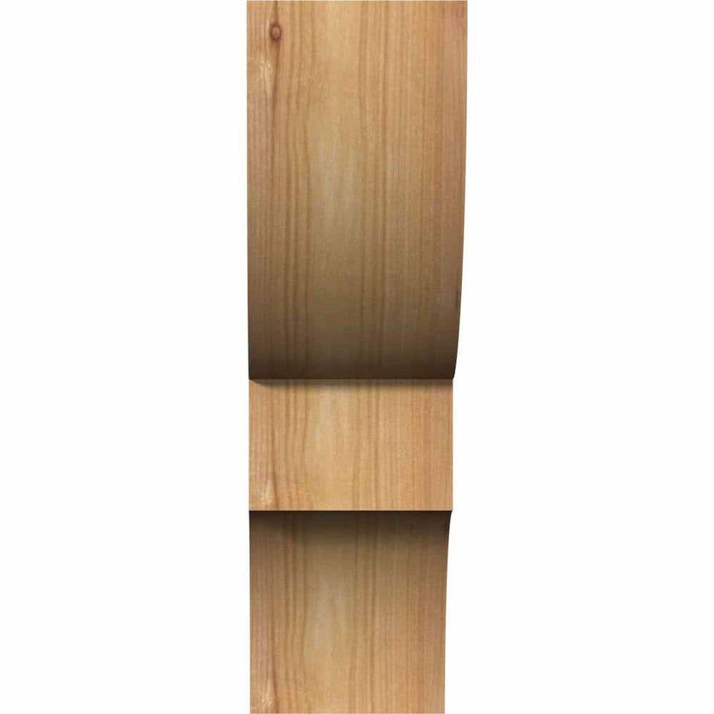 Western Red Cedar Ridgewood Smooth Corbel 3 1/2"W x 8"D x 12"H