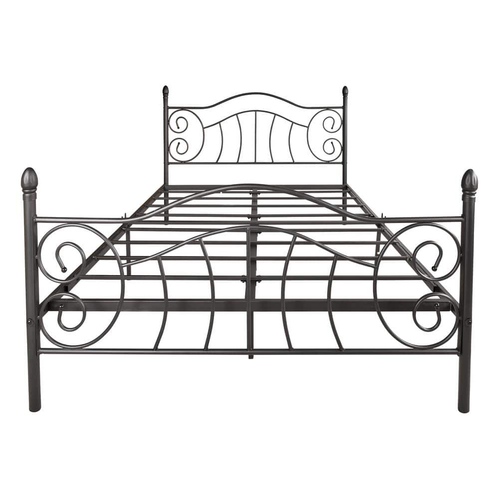 Black Modern Designs Iron Bed Frame HD-120902 - The Home Depot