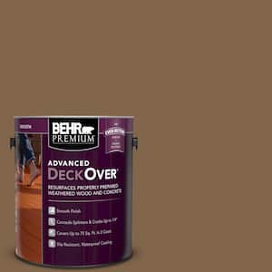 1 gal. #SC-109 Wrangler Brown Smooth Solid Color Exterior Wood and Concrete Coating