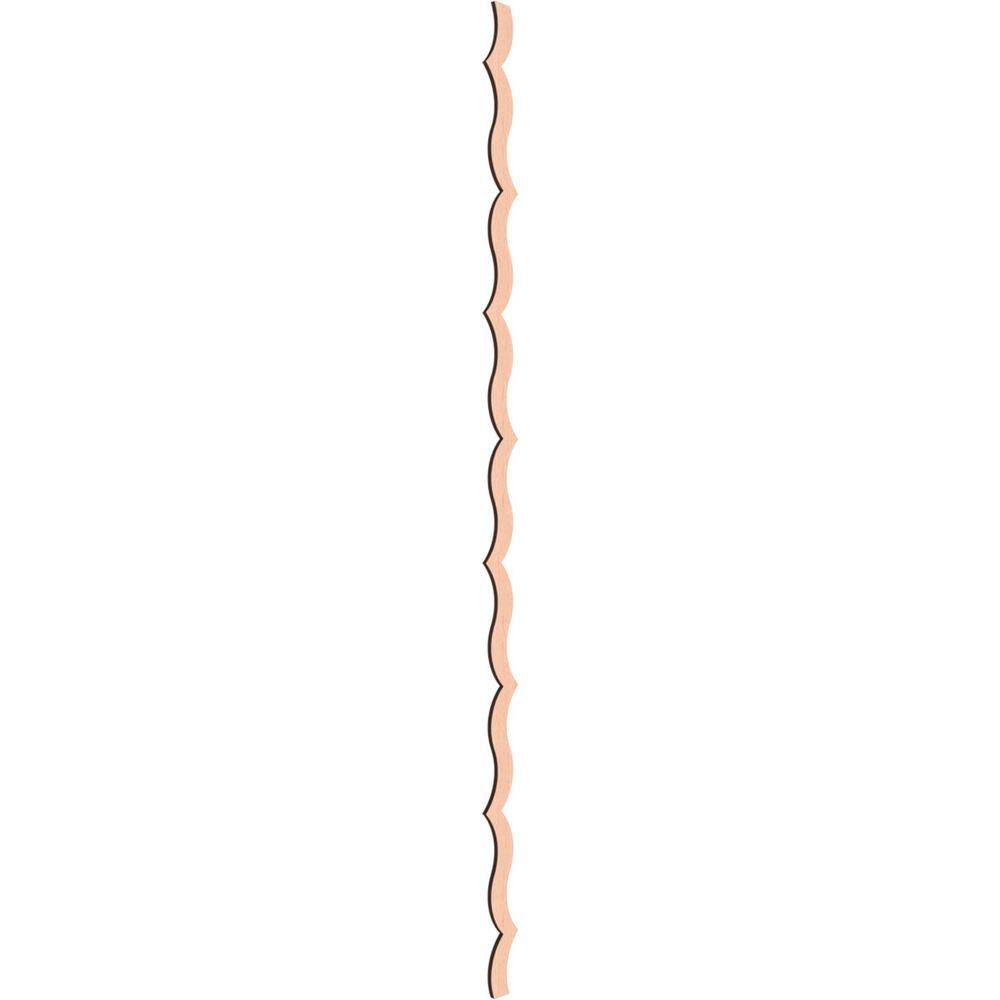 Alder Wood Adjustable Decorative Slat Wall Panel Kit, 47"