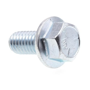 3/8 in.-16 x 3/4 in. Zinc Plated Case Hardened Steel Serrated Flange Bolts (25-Pack)