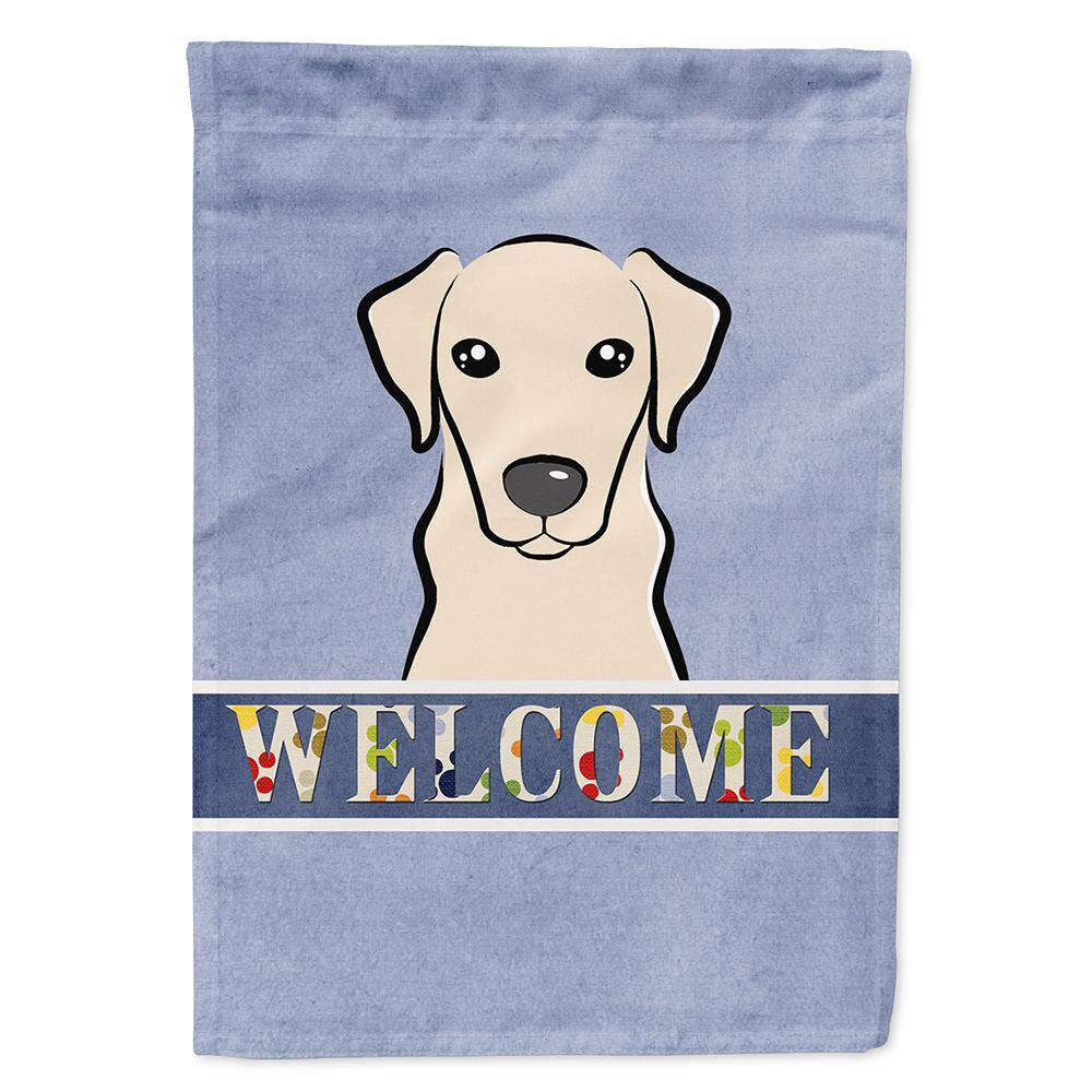 28 in. x 40 in. Polyester Yellow Labrador Welcome Flag Canvas House Size 2-Sided Heavyweight price history on PriceWatchPro