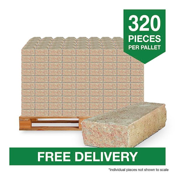 RockWall 2 in. x 4.25 in. x 9 in. Palomino Concrete Wall Cap (320 Pcs. / 89 sq. ft. / Pallet)