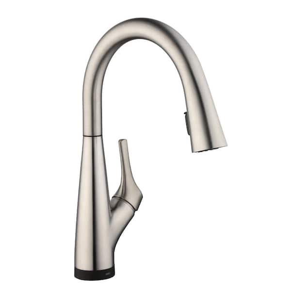 Glacier Bay Eagleton Single-Handle Pull-Down Sprayer Kitchen Faucet With Filtration in Stainless Steel