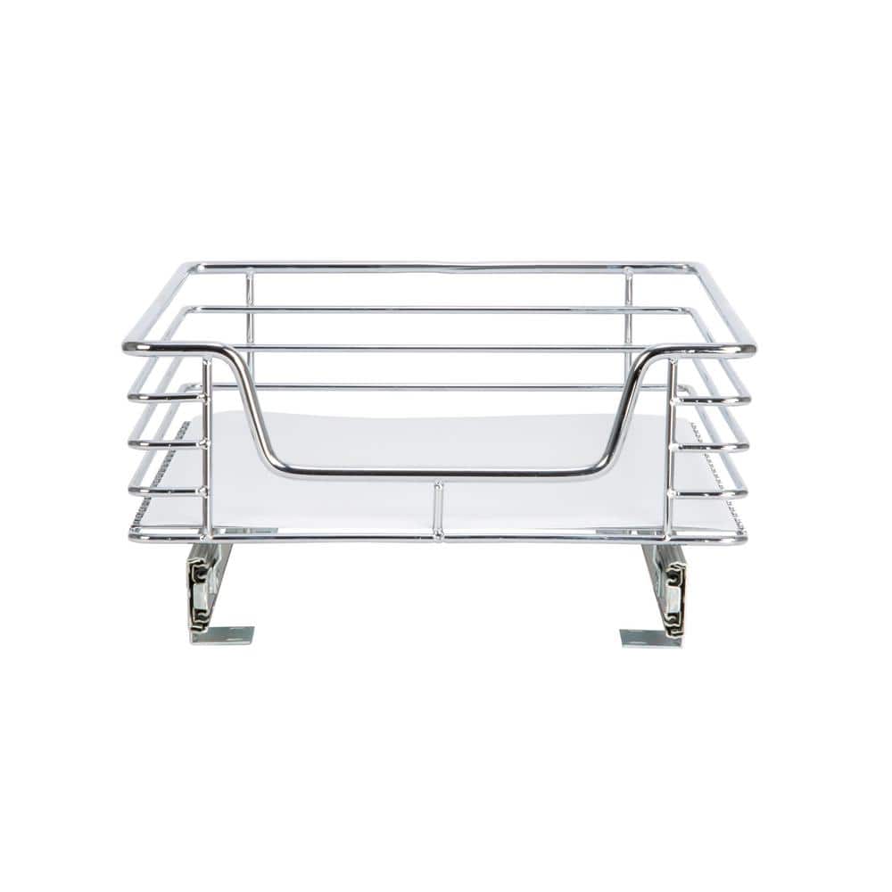 Chrome-Plated Steel Single Tier Under-Cabinet Organizer