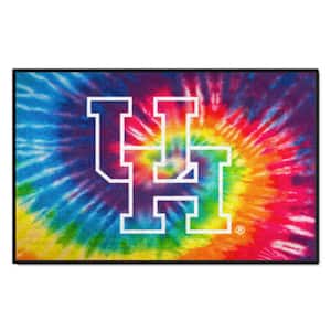 Houston Cougars Tie Dye 19 in. x 30 in. Starter Mat Accent Rug