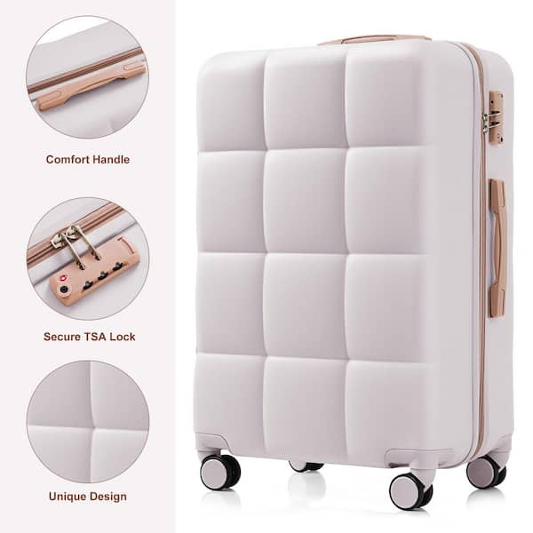 Merax 3-Piece Luggage Set – ABS Hardshell Spinner Suitcases With