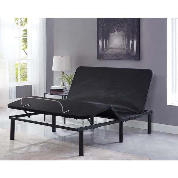 Deep Sleep Enabling Adjustable Bed Frame Queen, 7 adjustable positions, Wireless Remote, Lounge Bed, Quick Setup-Black
