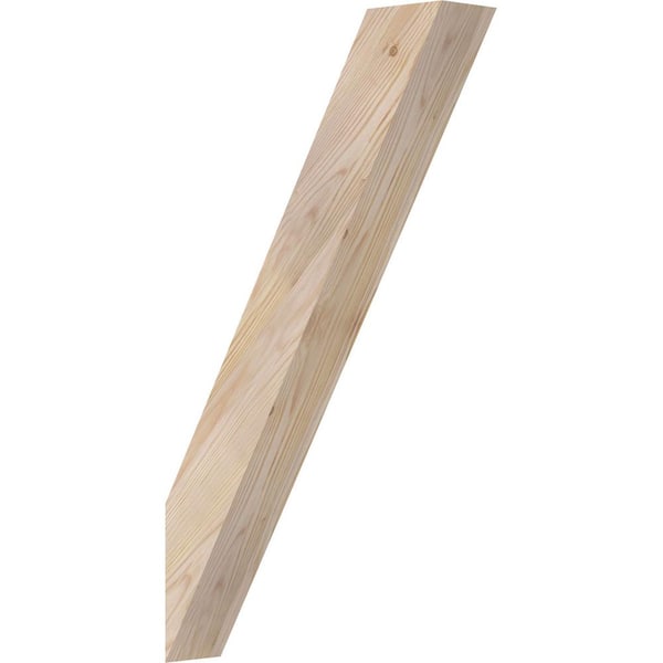 Ekena Millwork 3 1/2"W x 16"D x 28"H Traditional Smooth Knee Brace, Douglas Fir