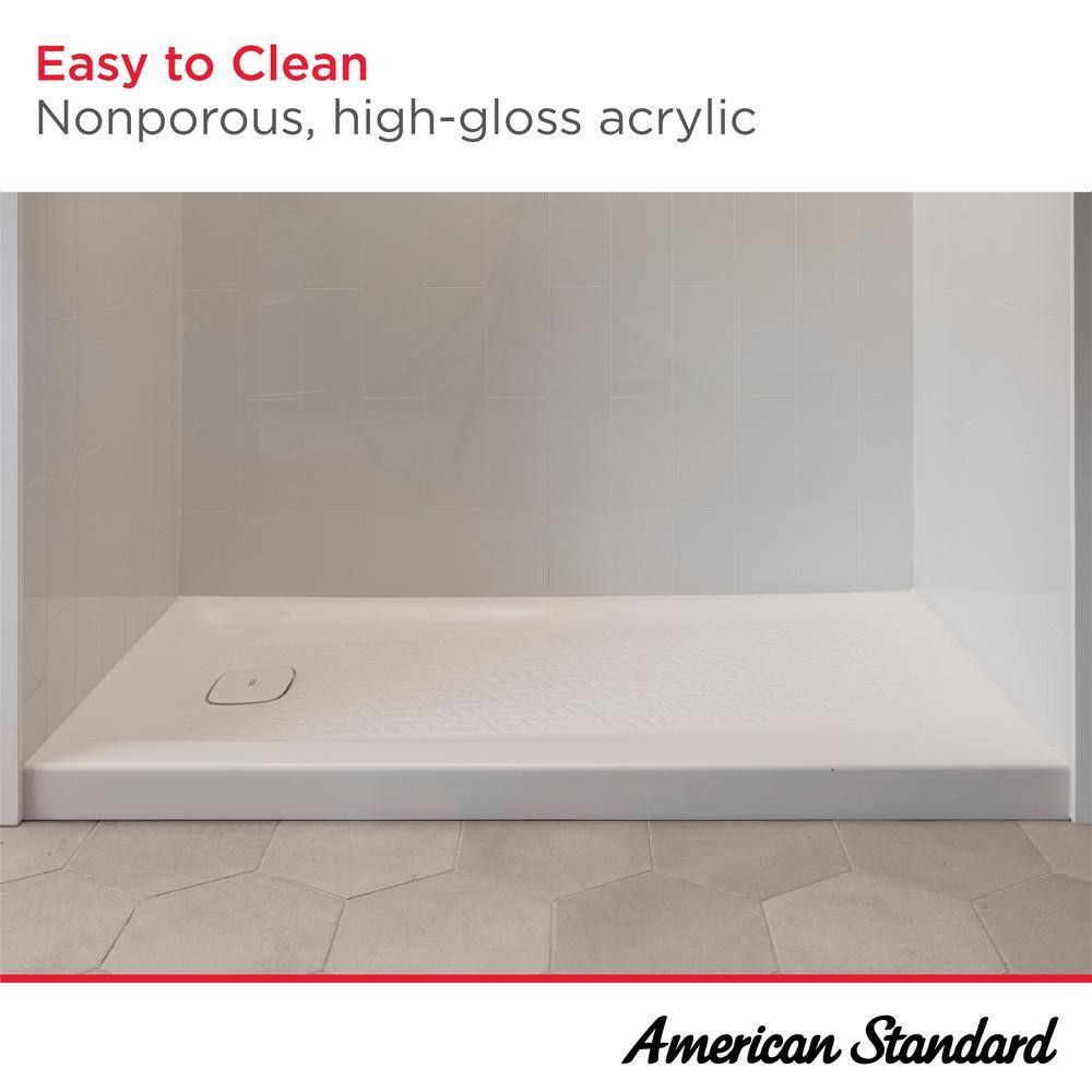 Aspirations 60'' x 36'' White Rectangular Shower Base