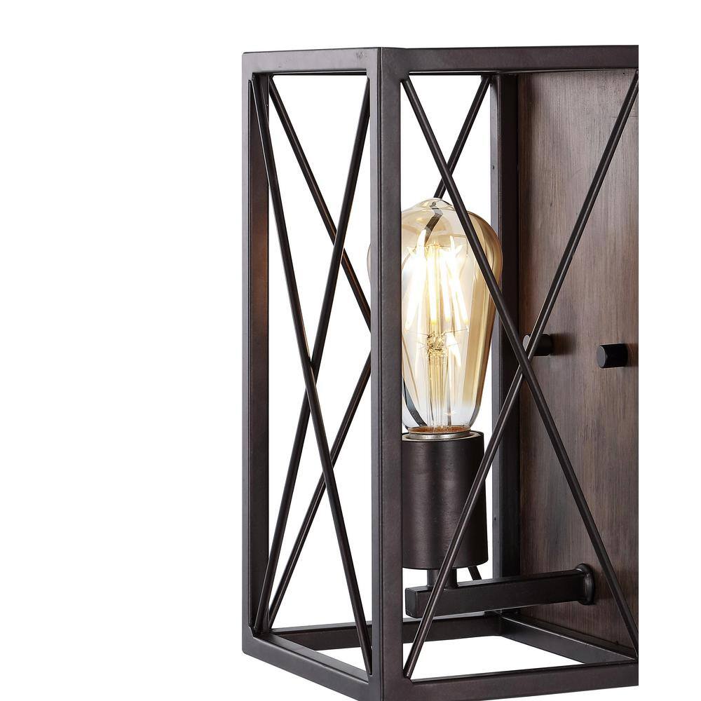 Norris 10.5" Bronze Industrial Rustic LED Wall Sconce