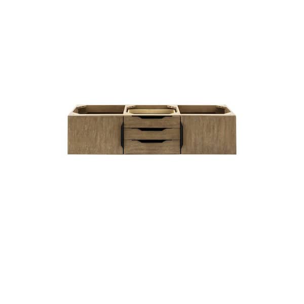 James Martin Vanities Columbia 58.8 in. W. x 19.5 in. D x 15.5 in. H Double Bath Vanity Cabinet without Top in Latte Oak