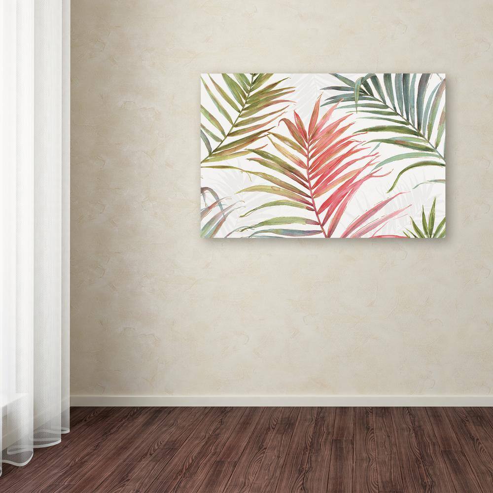 Tropical Blush IV Multicolor Canvas Wall Art 12 x 19