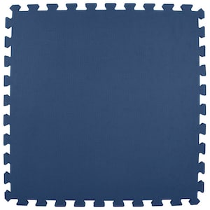 Premium Navy Blue 24 in. W x 24 in. L Foam Kids and Gym Interlocking Tiles (58.1 sq. ft.) (15-Pack)