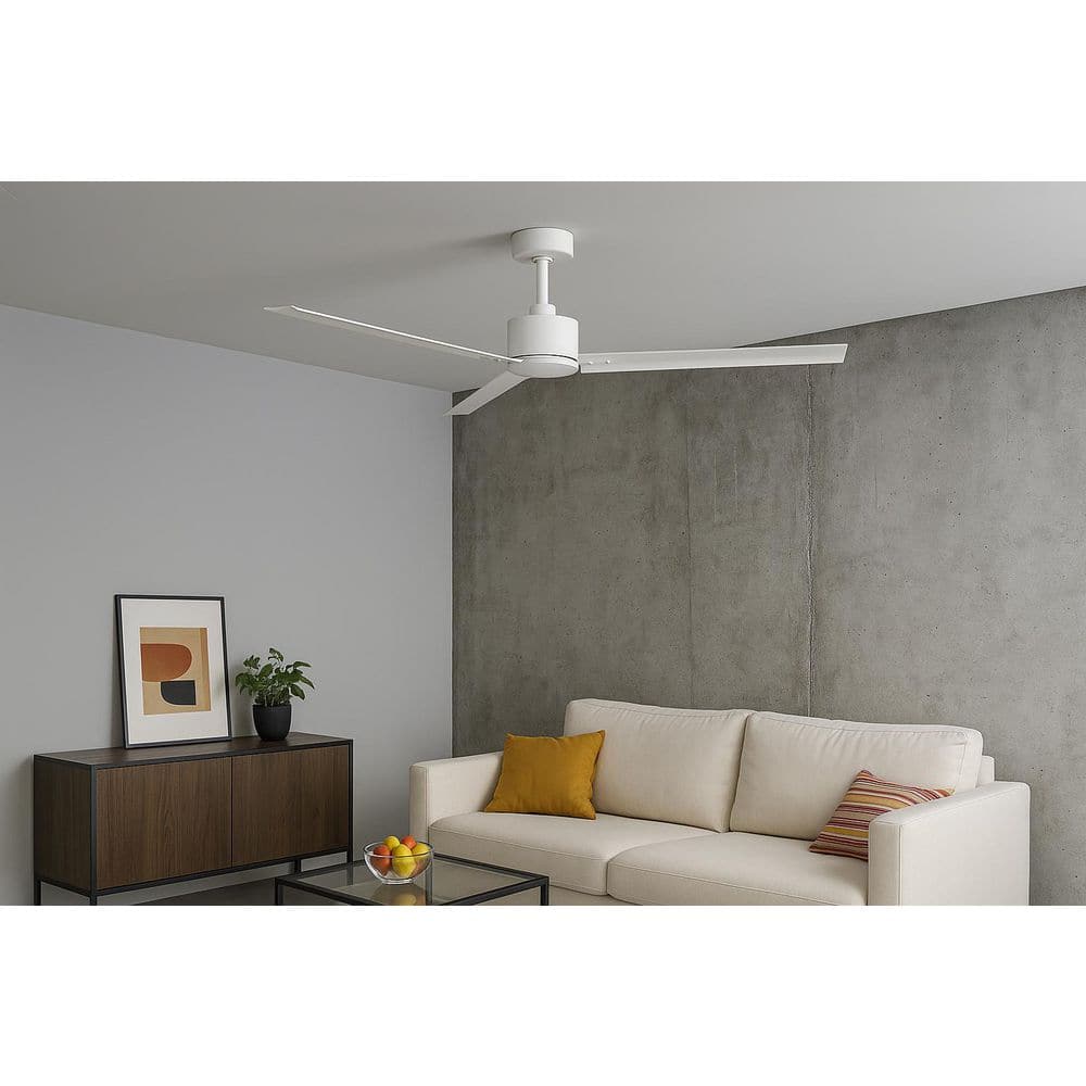 Indy 72.0 in. Indoor/Outdoor Matte White Ceiling Fan with Remote Control price history on PriceWatchPro