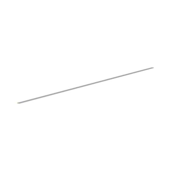 Roseland 96 in. W x 0.25 in. H Scribe Moulding in Slate Gray