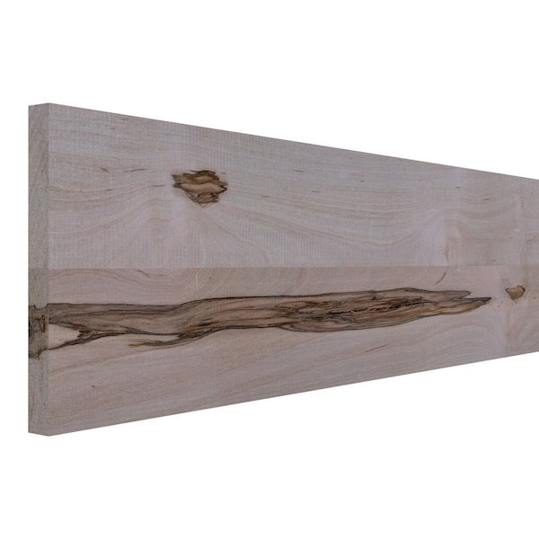 0.75 in. D x 7.25 in. W x 72 in. L Unfinished Rustic Soft Maple Wood Board