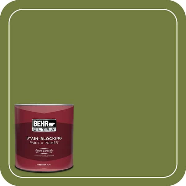BEHR ULTRA 1 qt. Home Decorators Collection #HDC-SM16-11 Hot Dog Relish Extra Durable Flat Interior Paint & Primer