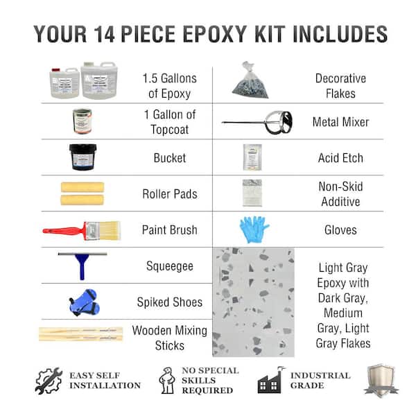 Bulldog Epoxy 1.5 Qt. Countertop Kit Light Grey – Epoxy Systems