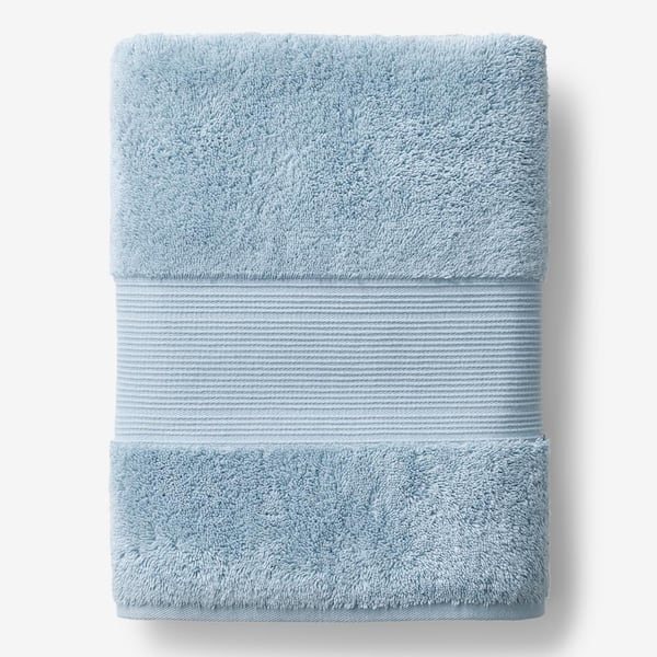 The Company Store Legends Regal Blue Sky Solid Egyptian Cotton Single Hand Towel