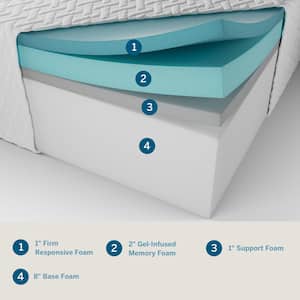 12 in. SureCool™ Memory Foam Mattress with Gel Infusions