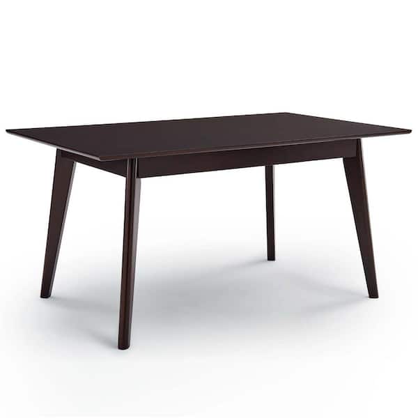 MODWAY Oracle 69 in. Cappuccino Rectangle Dining Table