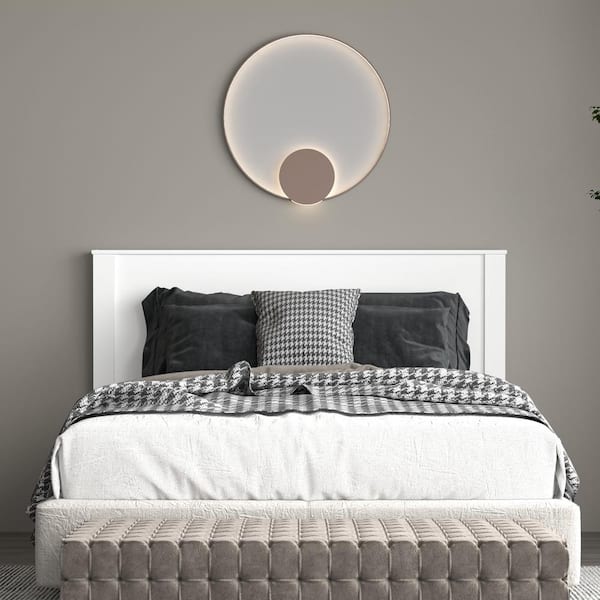 Polifurniture Juliette White Queen-Size Panel Headboard