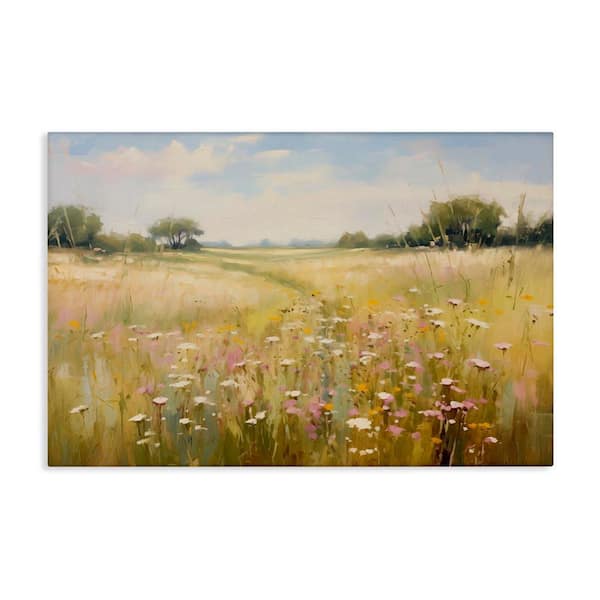 Stupell Industries Faded Wildflower Field by LSR Design Studio Unframed Nature Graphic Art Print 16 in. x 24 in.