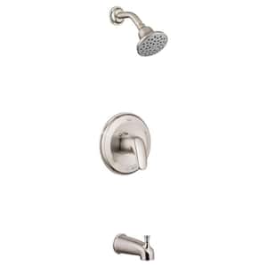Colony PRO 1-Handle Water Saving Tub and Shower Trim Kit for Flash Valves in Brushed Nickel (Valve Not Included)