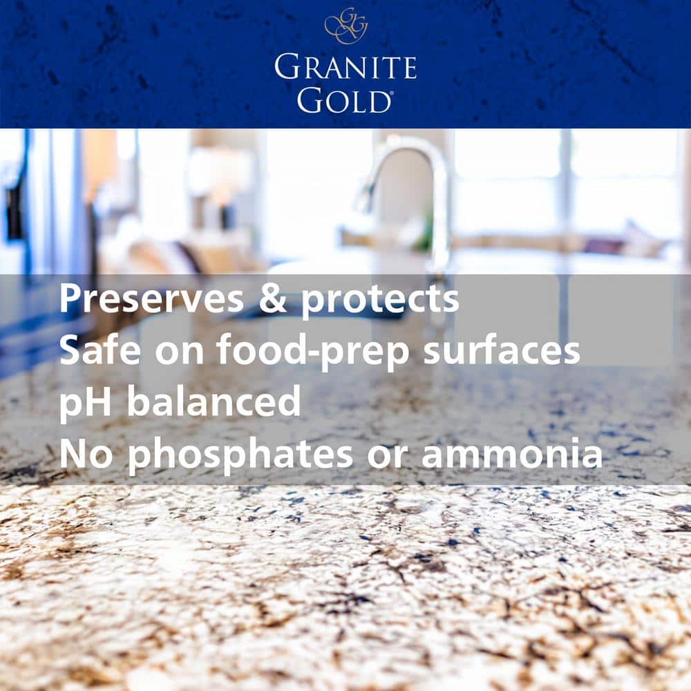 Granite Gold Daily Cleaner Spray for Natural Stone Surfaces, 24 Ounces, Pack of 3