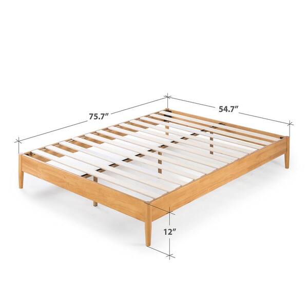 Zinus Amelia Natural Full Wood Platform, Zinus Natural Queen Solid Wood Platform Bed Frame