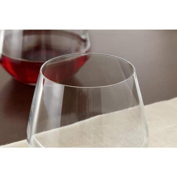 Home Decorators Collection Genoa 18.5 oz. Lead-Free Crystal Stemless Wine  Glasses (Set of 4) 253520 - The Home Depot