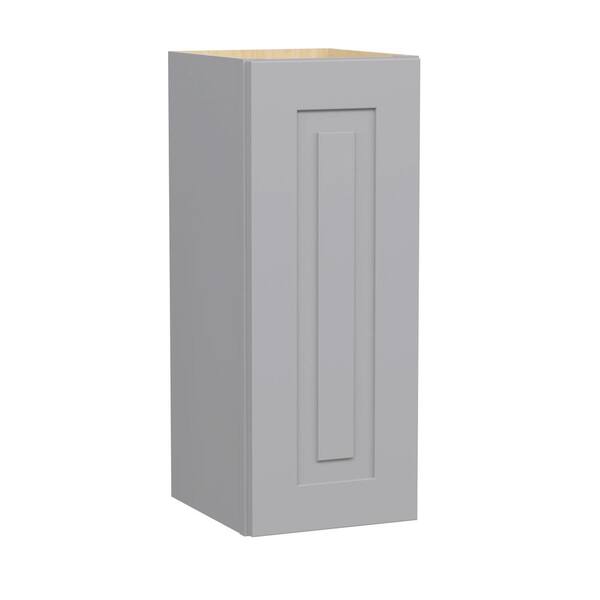 Home Decorators Collection Grayson 9 in. W x 12 in. D x 30 in. H Assembled Plywood Wall Kitchen Cabinet in Pearl Gray with Soft Close