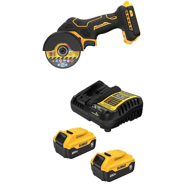 20-Volt XR Lithium-Ion Cordless 3 in. Cut-Off Tool with (2) 5.0 Ah Batteries and Charger