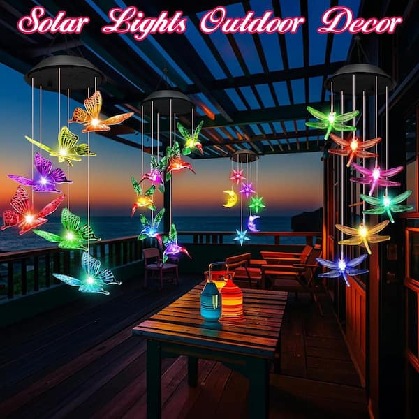 Birthday Gifts For Women Mom Grandma Solar Lantern Outdoor Waterproof Gardening Gifts Women Hummingbird Garden Decor Hanging Solar Lights Yard Decoration