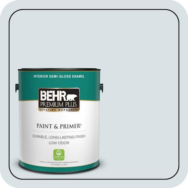 BEHR PREMIUM PLUS 1 gal. #MQ3-56 Era Semi-Gloss Enamel Low Odor Interior Paint & Primer