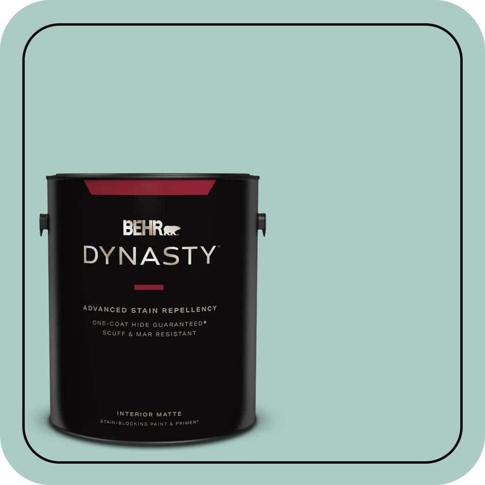 1 gal. #M440-3 Baby Aqua One-Coat Hide Matte Interior Stain-Blocking Paint & Primer price history on PriceWatchPro