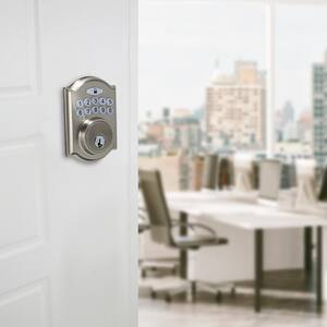 Castle Satin Nickel Single Cylinder Electronic Keypad Deadbolt