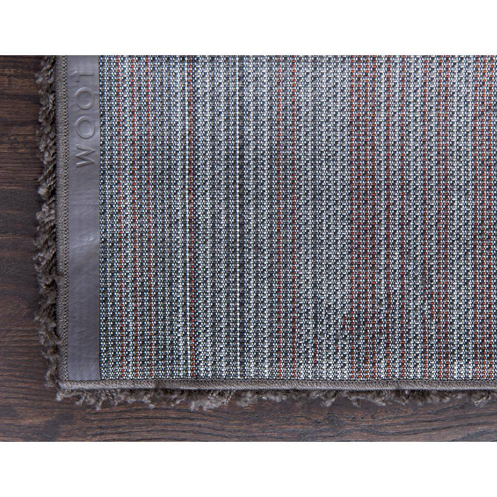 Graphite Gray 6' x 9' Rectangular Synthetic Shag Rug