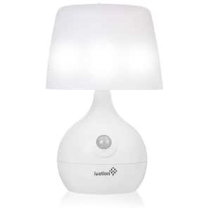 12-LED Battery Powered Lamp - Operated Motion Sensor Table Lamp
