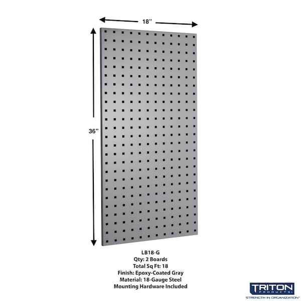 Triton Products 9/32 in. White Polypropylene Pegboards with Locking Hook  Assortment (36-Piece) DB-36WH-Kit - The Home Depot